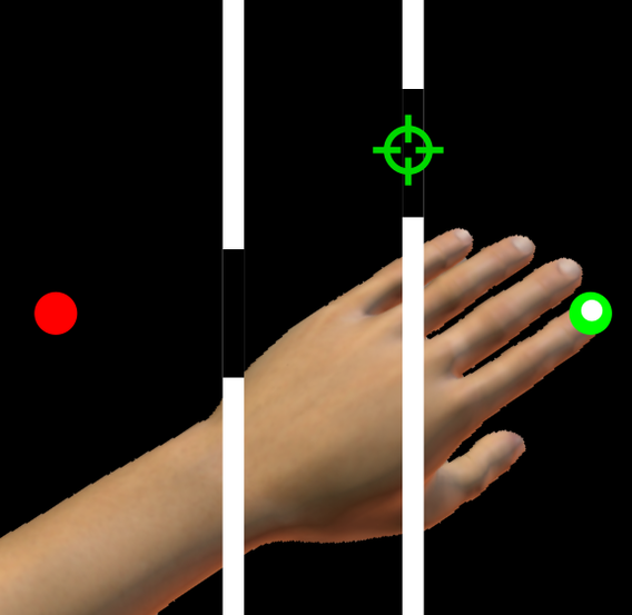 Demonstration of gaze tracking during a complex reaching task through a maze